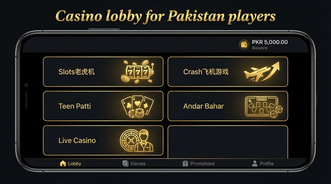 Lobby view of zc777 for Pakistan users - 4